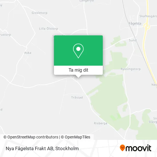 Nya Fågelsta Frakt AB karta