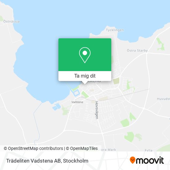 Trädeliten Vadstena AB karta