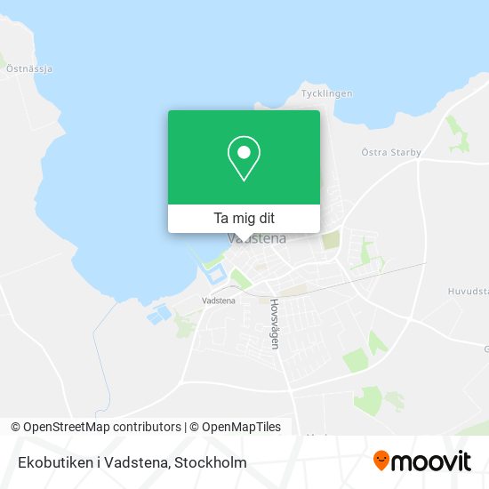 Ekobutiken i Vadstena karta