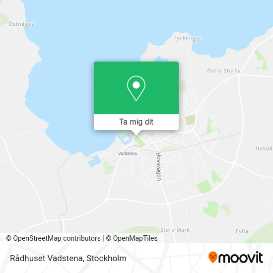 Rådhuset Vadstena karta