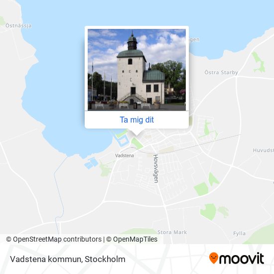 Vadstena kommun karta