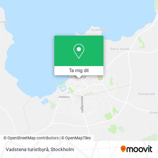 Vadstena turistbyrå karta