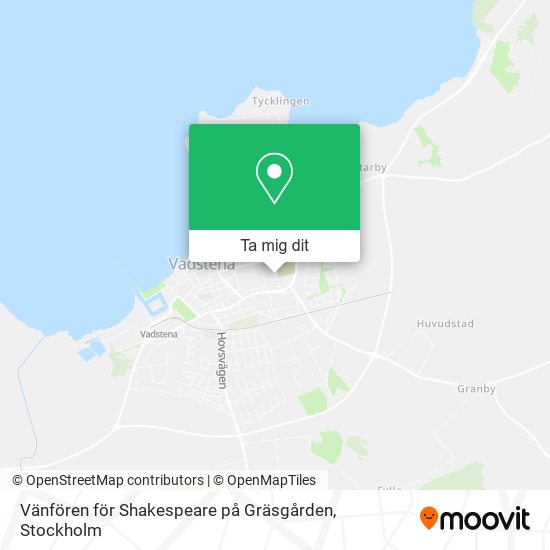 Vänfören för Shakespeare på Gräsgården karta