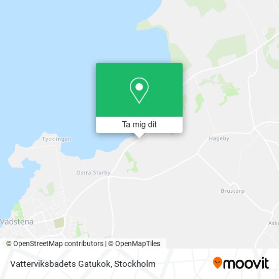 Vatterviksbadets Gatukok karta