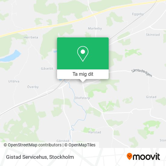 Gistad Servicehus karta