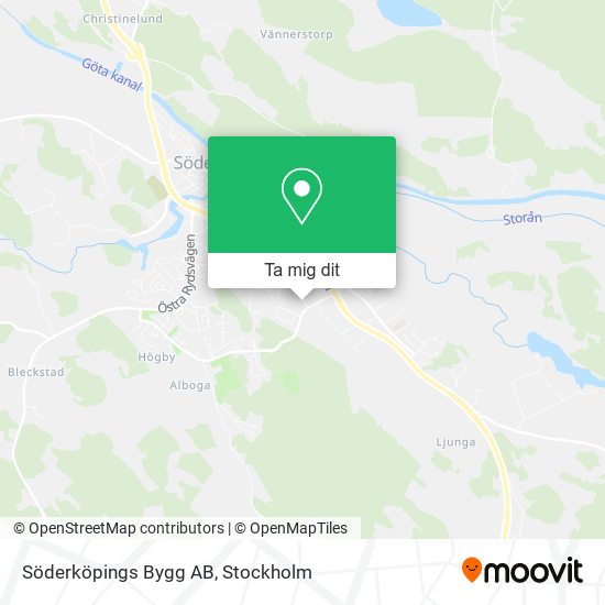 Söderköpings Bygg AB karta