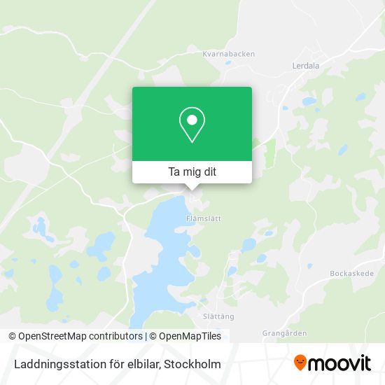 Laddningsstation för elbilar karta