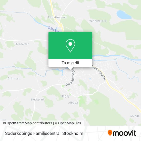 Söderköpings Familjecentral karta