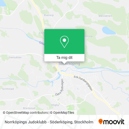 Norrköpings Judoklubb - Söderköping karta