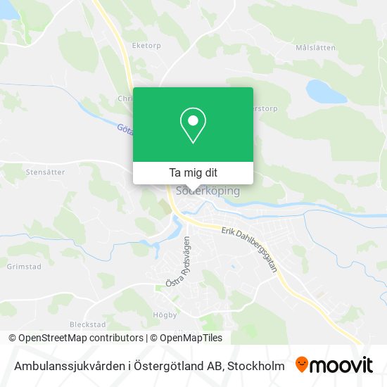 Ambulanssjukvården i Östergötland AB karta