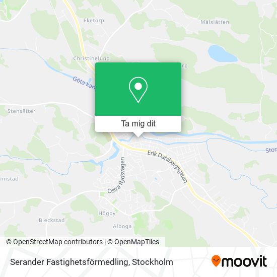 Serander Fastighetsförmedling karta