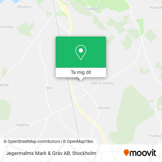 Jegermalms Mark & Gräv AB karta