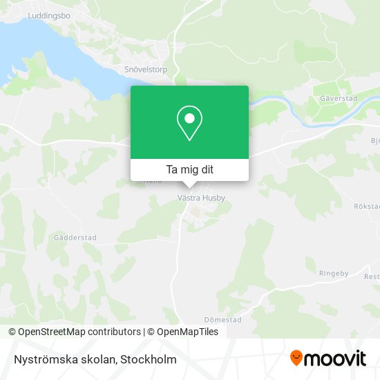 Nyströmska skolan karta