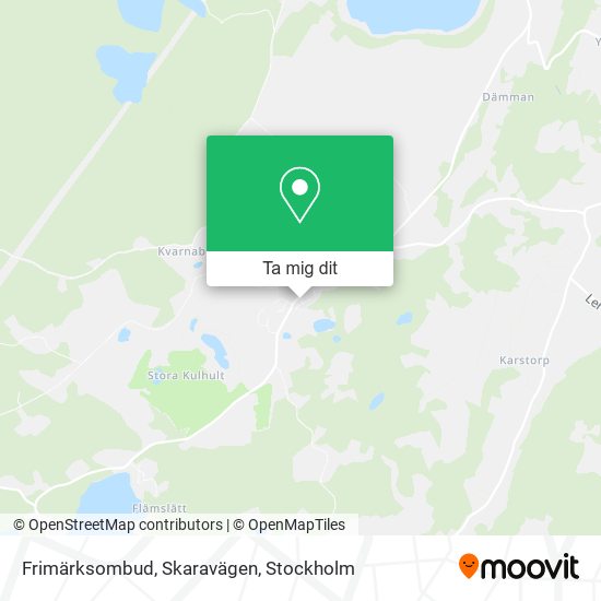 Frimärksombud, Skaravägen karta