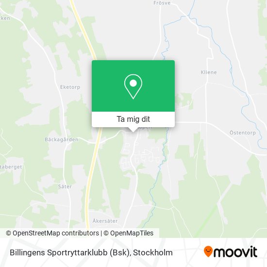 Billingens Sportryttarklubb (Bsk) karta