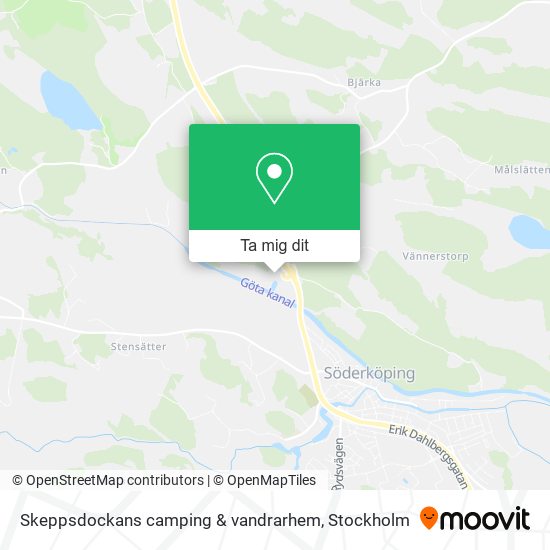 Skeppsdockans camping & vandrarhem karta