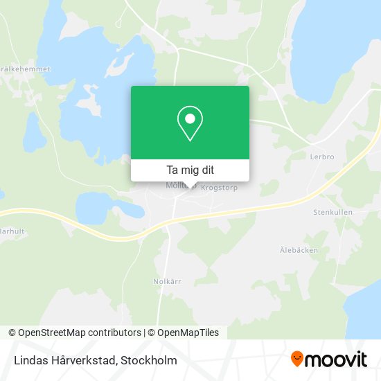 Lindas Hårverkstad karta