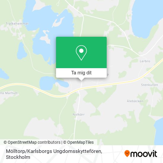 Mölltorp / Karlsborgs Ungdomsskyttefören karta