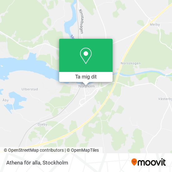 Athena för alla karta
