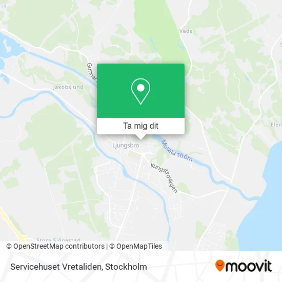 Servicehuset Vretaliden karta