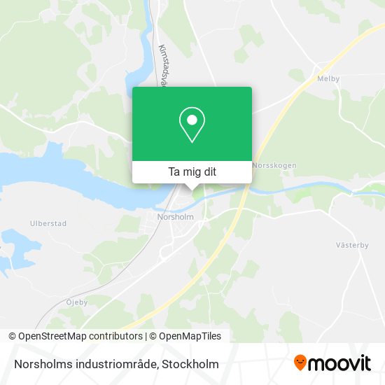 Norsholms industriområde karta