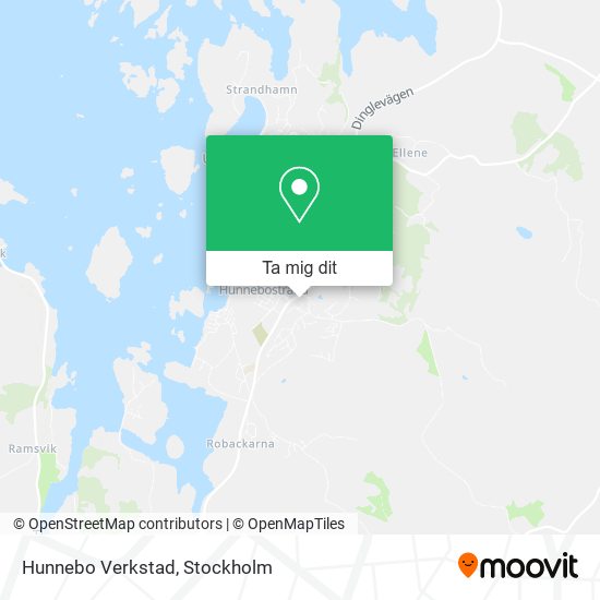 Hunnebo Verkstad karta