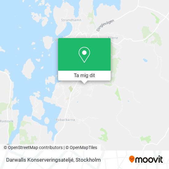 Darwalls Konserveringsateljé karta