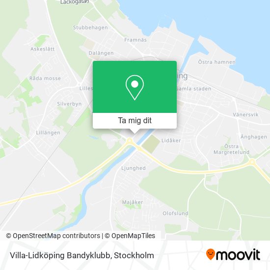 Villa-Lidköping Bandyklubb karta