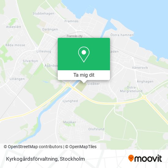 Kyrkogårdsförvaltning karta