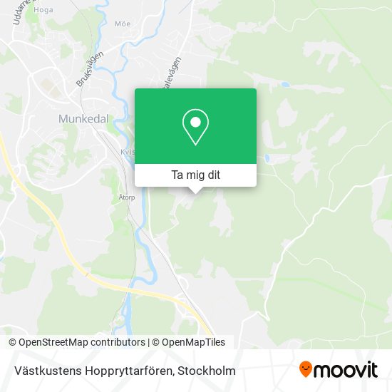 Västkustens Hoppryttarfören karta