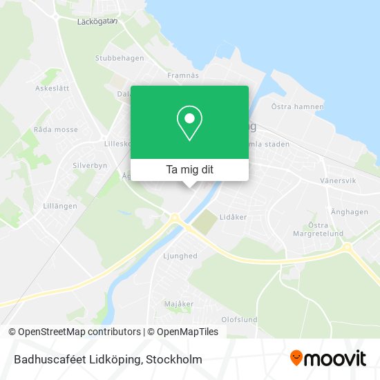 Badhuscaféet Lidköping karta