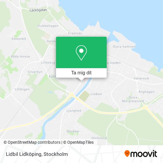 Lidbil Lidköping karta