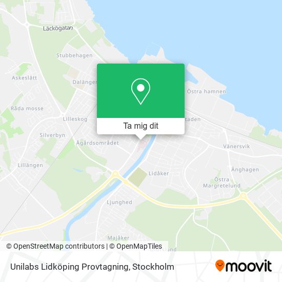 Unilabs Lidköping Provtagning karta