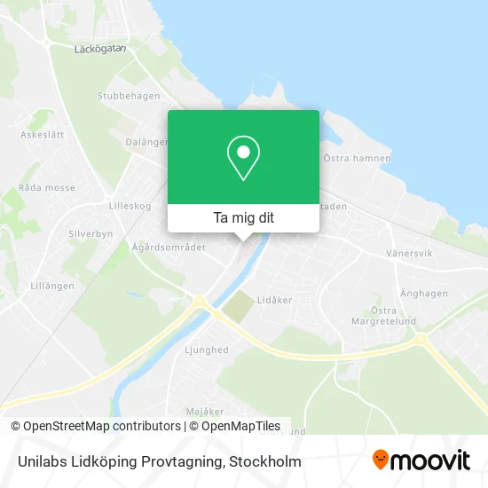 Unilabs Lidköping Provtagning karta