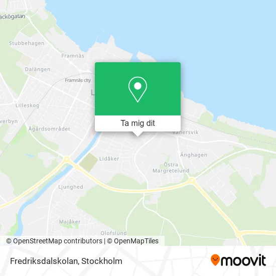 Fredriksdalskolan karta