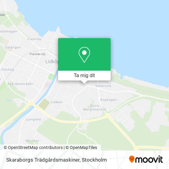 Skaraborgs Trädgårdsmaskiner karta