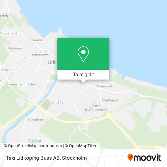 Taxi Lidköping Buss AB karta
