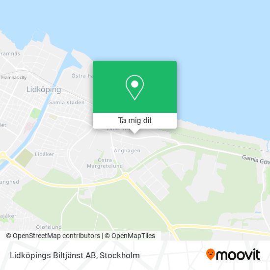 Lidköpings Biltjänst AB karta