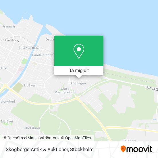 Skogbergs Antik & Auktioner karta