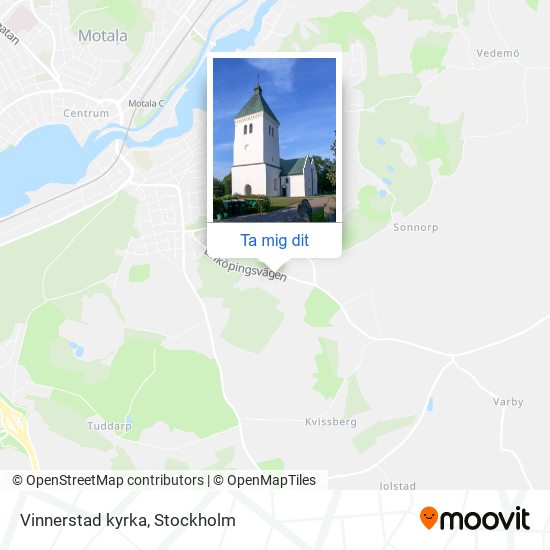 Vinnerstad kyrka karta