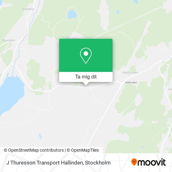J Thuresson Transport Hallinden karta