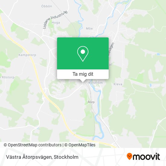 Västra Åtorpsvägen karta