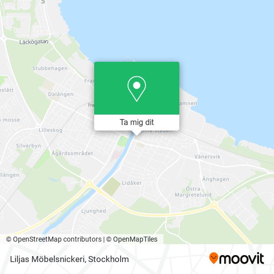Liljas Möbelsnickeri karta