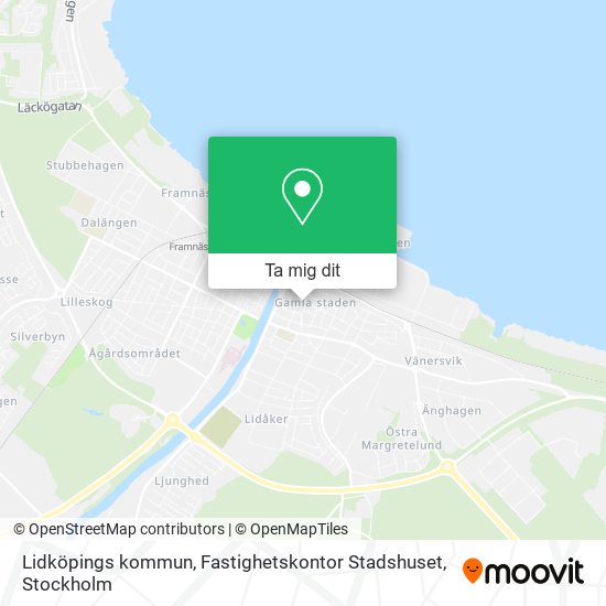 Lidköpings kommun, Fastighetskontor Stadshuset karta