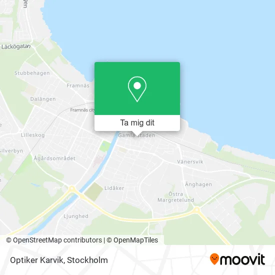 Optiker Karvik karta