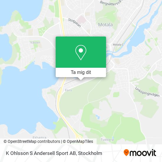 K Ohlsson S Andersell Sport AB karta