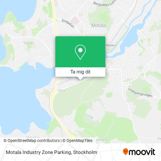 Motala Industry Zone Parking karta