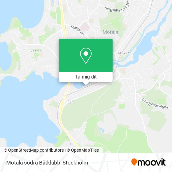 Motala södra Båtklubb karta