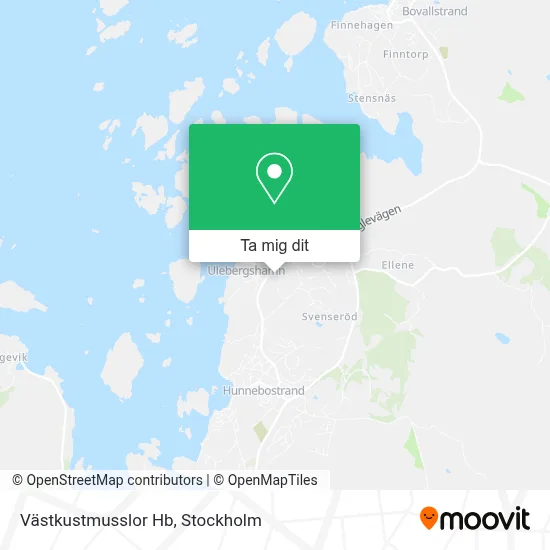 Västkustmusslor Hb karta