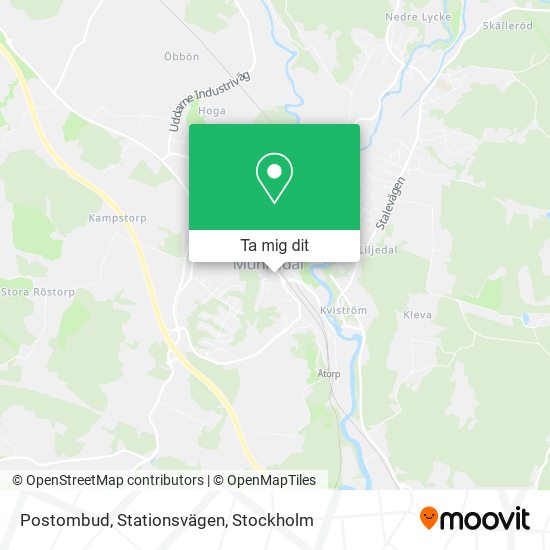 Postombud, Stationsvägen karta